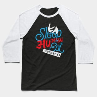 Eat Sleep Jiu Jitsu Repeat Baseball T-Shirt